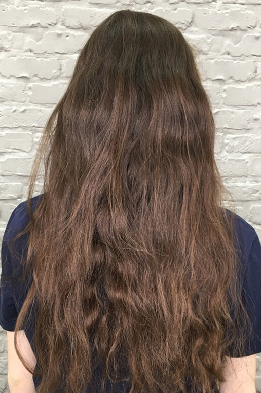 Zero frizz: before